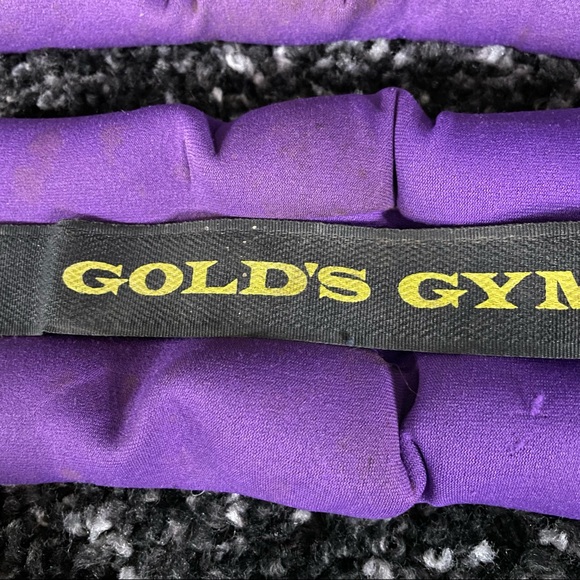 Bundle of 2 Wrap Around 2.6lbs Each Ankle Weights From Gold’s Gym Purple/Black - Picture 7 of 7